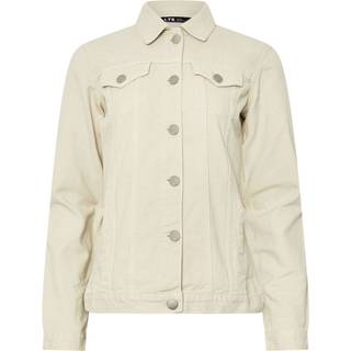 Lts Tall Cream Denim Jacket 18 Lts | Tall Women's Denim Jackets