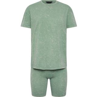 PixieGirl Petite Acid Wash T-shirt & Shorts SætEU 42 Petite (UK 14 P)