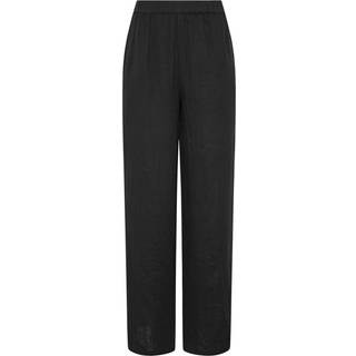 Lts Tall Black Cotton Cheescloth Wide Leg Trousers Long > 22 Lts | Tall Women's Wide Leg Trousers - Long 22
