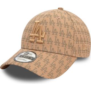 LA Dodgers Team Monogram Dark Beige 9FORTY Adjustable Cap newera adult unisex Brown newera adult unisex Brown newera adult unisex Brown newera adult u - Osfm
