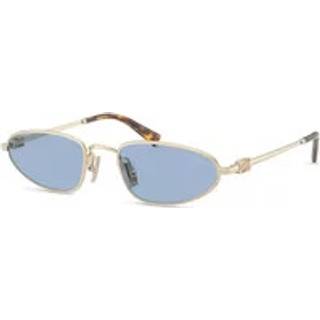 Miu Miu Kvinde MU A52S ZVN60O Solbriller Metal Guld Blå Geometrisk Normal