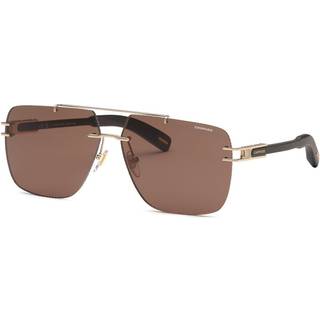 Chopard Mand SCHL78 0300 Solbriller Metal Guld Brun Geometrisk Antiblænding