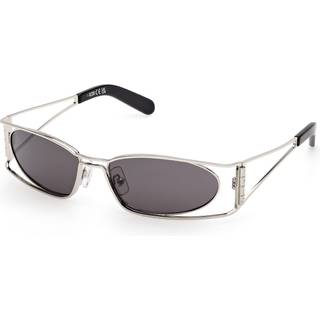 GCDS Unisex GD0060 16A Solbriller Metal Palladium Røg Geometrisk Normal