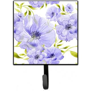 """" Caroline's Treasures Watercolor Blue Flowers Wall Hook Lille Multicolor """"