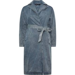 Yours Curve Yours Curve Blue Limited Longline Denim Trench Coat