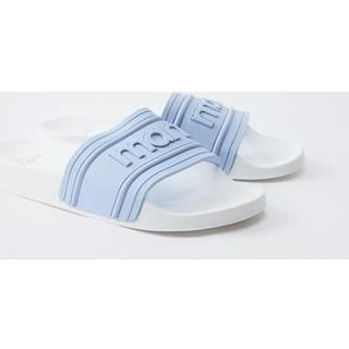Mens Light Blue Man Branded Sliders