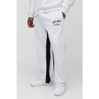 Mens Grey Plus Slim Official Gusset Joggers