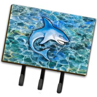"""" Caroline's Treasures Shark Wall Hook Triple Multicolor """"