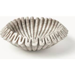 Håndlavet dekoskål Santorini i marmor, Ø 31 cm