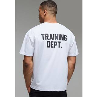 Mens White Training Dept Performance Oversized T-shirt