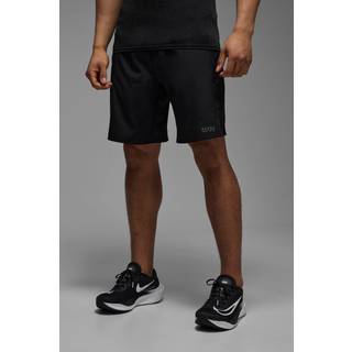 Mens Black Man Active Stretch Woven 9inch Short