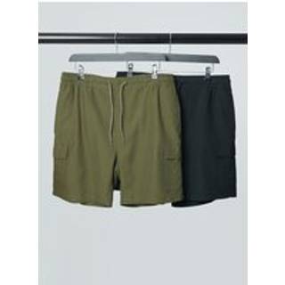 Threadbare Threadbare Green Swim Shorts 2 Pack
