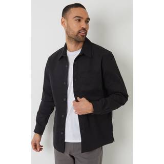 Threadbare Threadbare Black 100% Cotton Twill Shacket