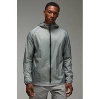 Mens Charcoal Man Active Lightweight Shower Resistant Windbreaker