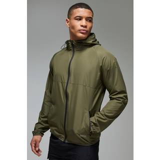 Mens Khaki Man Active Ripstop Shower Resist Windbreaker