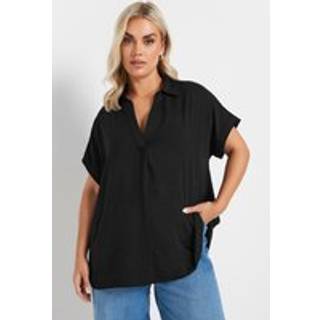 Yours Curve Collar Plisseret Front Kortærmet BluseEU 58-60 (UK 30-32)