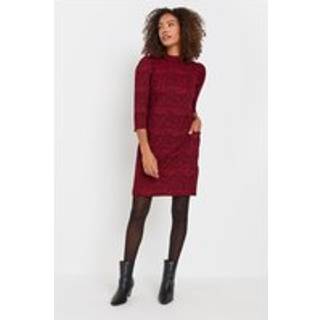 M & Co M & Co Red Pocket Tunic Dress
