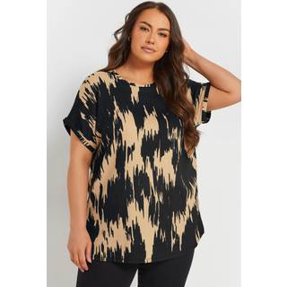 Yours Curve abstrakt struktureret topEU 58-60 (UK 30-32)