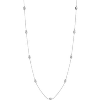 Simply Silver Simply Silver 925 poleret tekstureret Nugget Chain halskæde