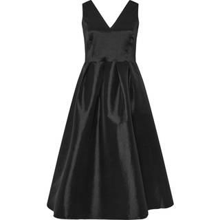 Yours Curve Yours Curve Black London V-Neck Pleated Dress With Pockets