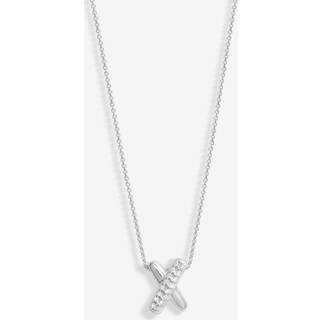 Simply Silver Sterling 925 Kiss Pendant halskædeEn