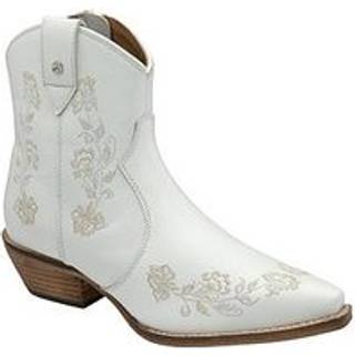 Ravel Ravel White Leather Cowboy Boots