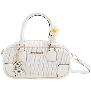 River Island Raffia Bowler BagEn
