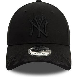 New York Yankees MLB Flame Black 9FORTY Adjustable Cap newera adult unisex Black newera adult unisex Black newera adult unisex Black newera adult unis - Osfm