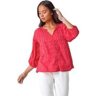 Roman Roman tekstureret 100% bomuldsbluse