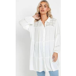 Yours Curve Hæklet Indlæg Boho SkjorterEU 50-52 (UK 22-24)