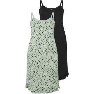 Yours Curve Yours Curve Green Dash Print 100% Cotton Chemises 2 Pack