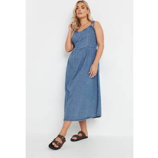 Yours Curve Yours Curve Blue Ballerina 100% Cotton Dress