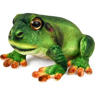 Madzee Plush Realistic Frog Fyldt Animal Toy 9 tommer Soft Plushie Christmas Birthday Gifts til Boys Girls Kids Toddlers