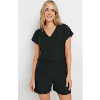 Lts Tall Black Shadow Stripe Shorts 14 Lts | Tall Women's Jersey Shorts