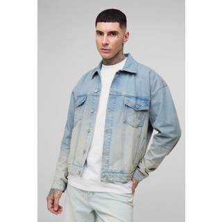 Mens Stonewash Tall Classic Oversized Denim Jacket