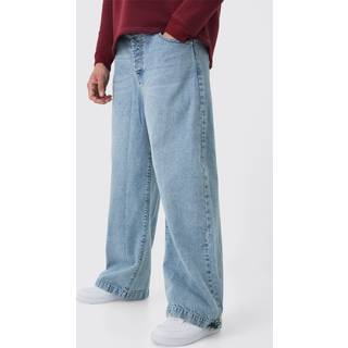 Mens Light Blue Parachute Blue Washed Jeans