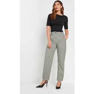 Lts Tall Light Grey Pleated Barrel Leg Trousers Long > 14 Lts | Tall Women's Smart Trousers - Long 14