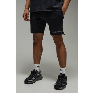 Mens Black Man Active Washed One More Rep Regular Fit 5inch Shorts