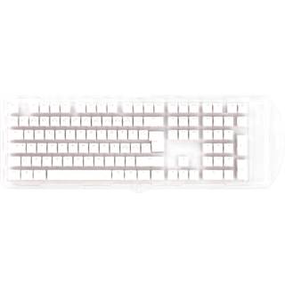 Ducky White Double-Shot PBT Keycap Set - ISO - Hvid