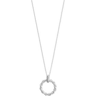 Simply Silver Simply Silver Silver Tone 925 Twisted Open Wreath Pendant