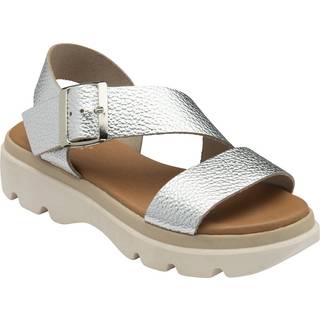 Lotus Lotus Silver Leather Strappy Sandals