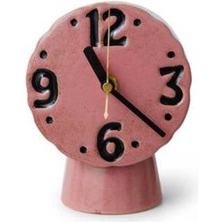 HKliving Retro keramik ur 16,2 cm Pink