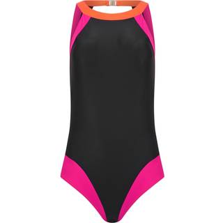 Lts Tall Black Colourblock High Neck Swimsuit 22 Lts | Tall Women's Swimsuits