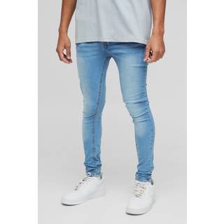 Mens Light Blue Super Skinny Stretch Jean