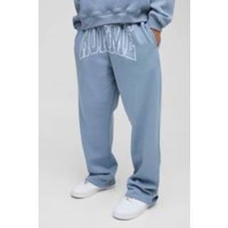 Mens Blue Straight Leg Homme Joggers