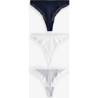 KBX KBX White Thong Brazilian Knickers 3 Pack