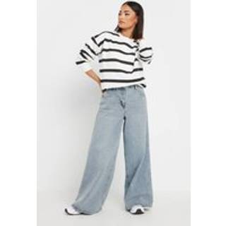 PixieGirl Petite PixieGirl Petite Blue Palazzo Wide Leg 100% Cotton Jeans