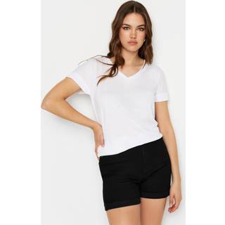 Lts Tall Black Turn Up Denim Mom Shorts 18 Lts | Tall Women's Denim Shorts