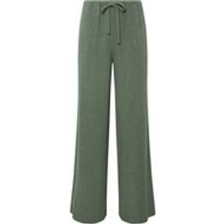 Lts Tall Khaki Green Linen Tie Waist Trousers Long > 12 Lts | Tall Women's Linen Trousers - Long 12
