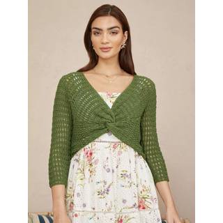 Yumi Yumi Green 100% Cotton Crochet Knitted Top